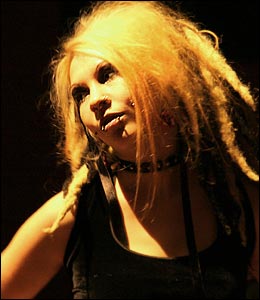 Model from the r:Oxfam fashion show in Norwich, September 2008