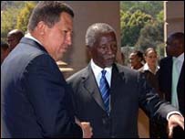  Hugo Chávez e Thabo Mbeki