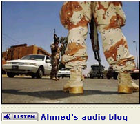 US checkpoint in Baghdad