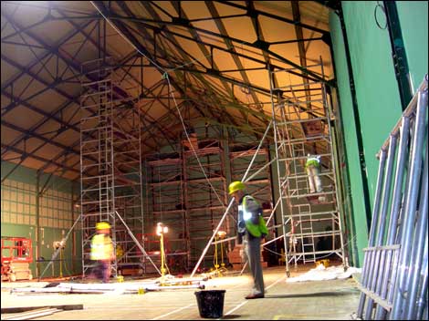 Building works at Badminton centre