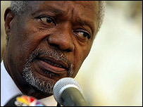 O secretário-geral da ONU, Kofi Annan