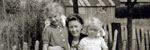 Lynne Wilson and another child with Aunt Florrie