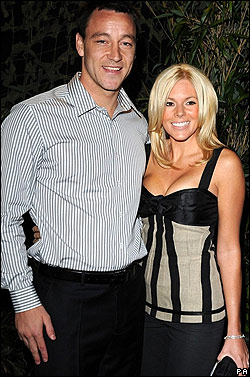 John Terry y su esposa Toni Poole 