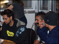 Rap group record song