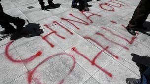 菲律宾抗议中国标语