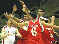 بازيکنان تيم ملی بسکتبال ايران