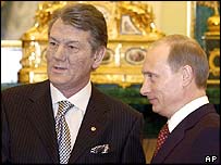 पुतिन और युशचेन्को