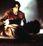 Justin Long as Darry makes a gruesome discovery