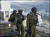 Nablus'taki İsrail askerleri