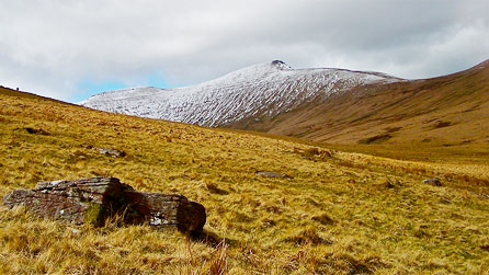 Snow on Penyfan and Corn Ddu by Pat Lathey