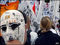 Protesto de professores na França