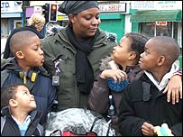 Emma Sawyers and children