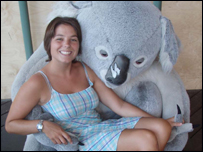 Rachael with a cuddly friend