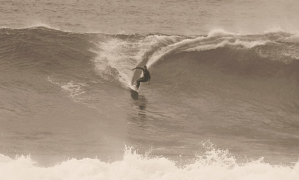More action from our Madeira trip last year. Pushing double overhead, Sydney's finest Josh Maree conquers infamous Jardim do Mar. Pic: Amy Williams 05