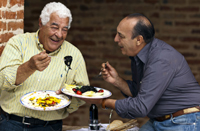 TV chefs Antonio Carluccio and Gennaro Contaldo