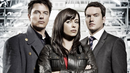 Torchwood stars John Barrowman, Eve Myles and Gareth David-Lloyd.