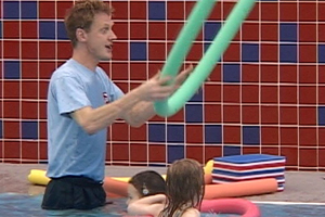 Social situations used to be anxiety filled affairs for Simon, but working as a swimming instructor has helped him overcome his fears.