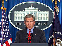 O presidente americano George W. Bush 