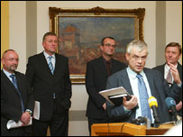 Lídři českých parlamentních stran