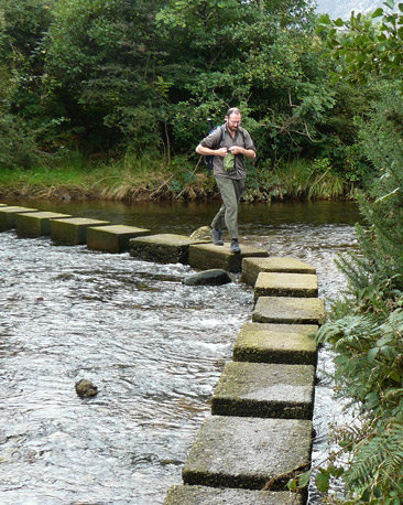 Paddy Dillon crosses the river Sannox