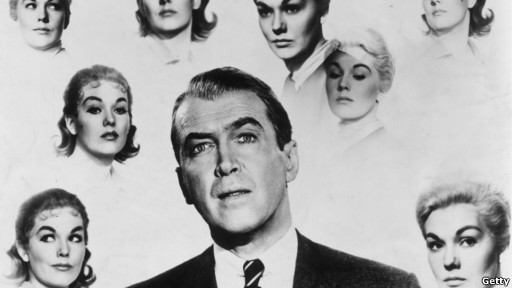 希区柯克的《迷魂记》海报