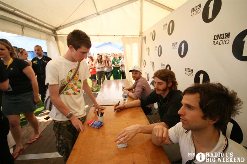 Signing sessions with The Hoosiers