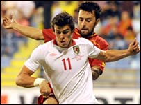 Gareth Bale oedd chwaraewr ymosodol gorau Cymru yn Montenegro