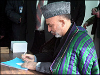Afganistan Devlet Başkanı Hamid Karzai