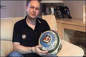 Mark Spencer with his Shrovetide ball