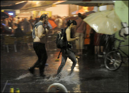 Torrential ran fell in Vienna