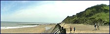 Overstrand beach in north Norfolk: link
