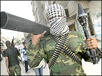 ग़ज़ा में प्रदर्शनकारी