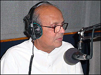 विश्वनाथ प्रताप सिंह बीबीसी के दिल्ली स्डूडियो में