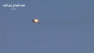 Hình ảnh chiếc phi cơ bị rơi