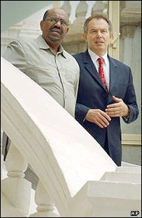 تونی بلر و عمر البشير