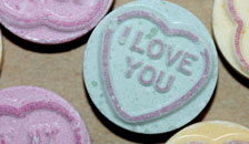 Love heart sweets