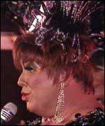 Gary dressed as Jordan Rivers