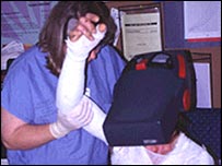 Paciente com queimaduras (Centro Médico Harborview)