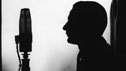 Silhouette figure with microphone