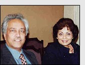 Sabina with her husband