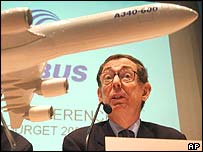 Noel Forgeard when he was a co-chief executive of Airbus parent company EADS