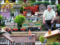 迷你模型铁路小镇