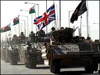 تانک های بریتانیایی در عراق