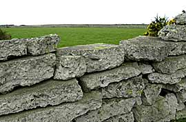 Mourne Walls made from broken up concrete runways