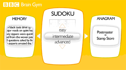 Sample screenshot of 'Brain Gym'