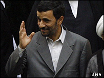 احمدی نژاد در مجلس