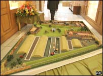 Maquete de campo de concentração