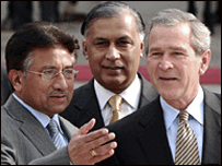 صدر بش اورصدر مشرف فائل فوٹو