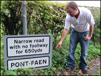 Adam in Pont-Faen, near the town of Chirk