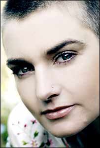 Irish singer Sinead O'Connor
